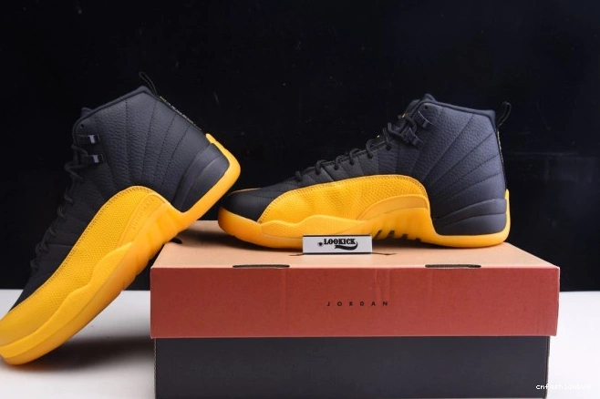 Gold 12 Jordan Retro Black University Air 130690-070 0709